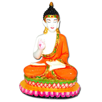 "Gautama Buddha (Orange)-  370- 002 - Click here to View more details about this Product